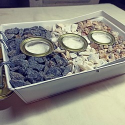 Fogón de Bioetanol de tres quemadores en metal. Costo $2000