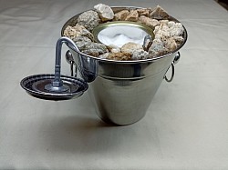 Fogón de Bioetanol de un quemador en metal. Costo $750 (Discontinuados por encargo)